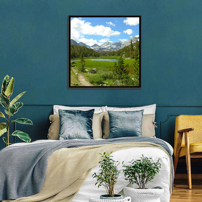 Sierra Nevada Trail to Snow Capped Peaks Wall Art