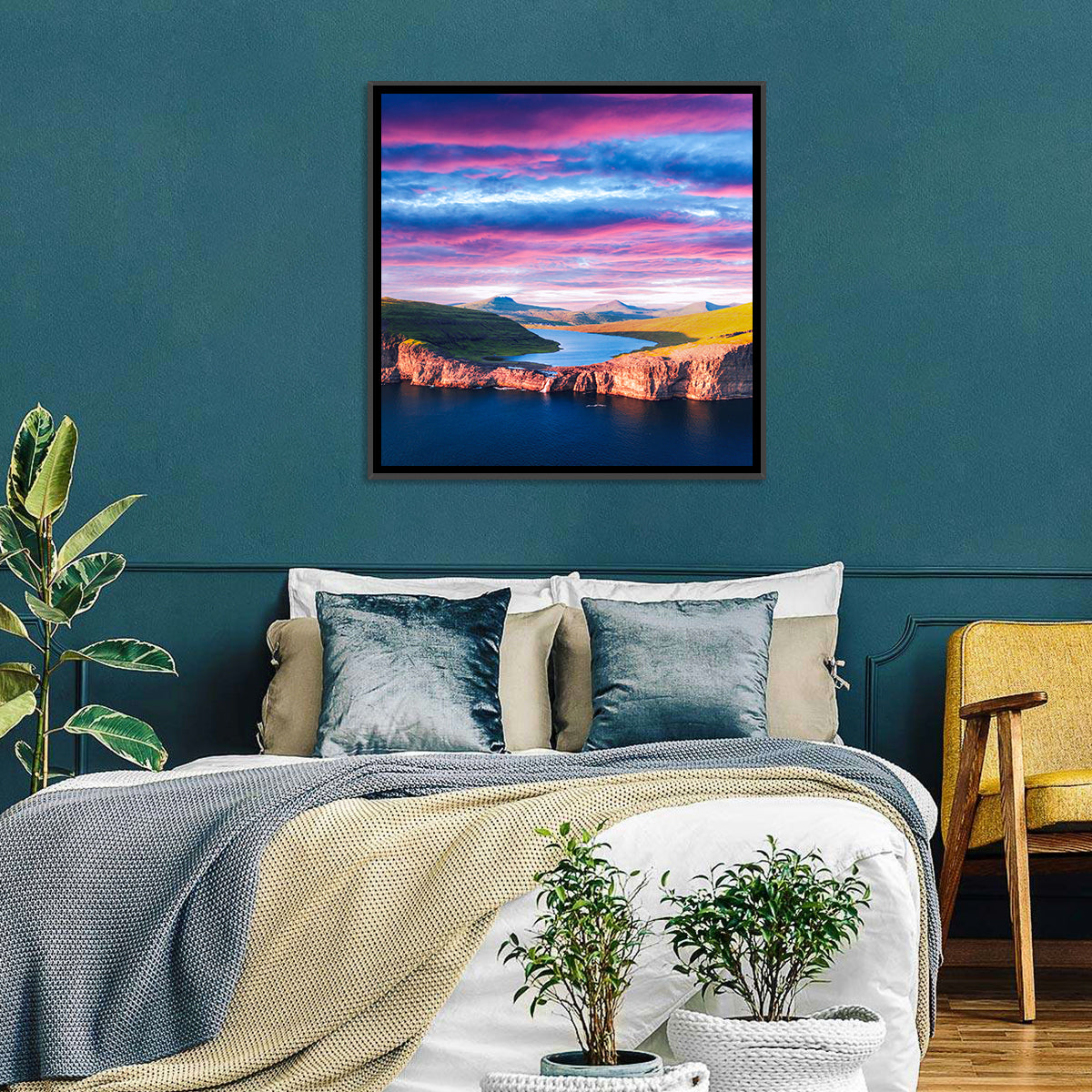 Sørvágsvatn Sunset Wall Art
