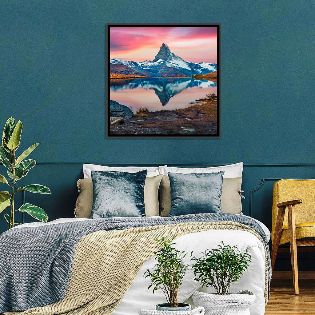 Matterhorn Reflection at Stellisee Wall Art