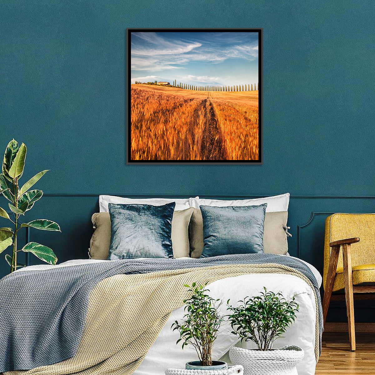 Tuscan Wheat Field Wall Art