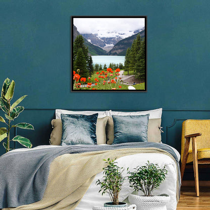 Lake Louise Poppies Wall Art