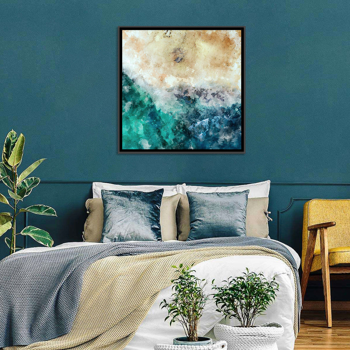 Aerial Beach Abstract Wall Art