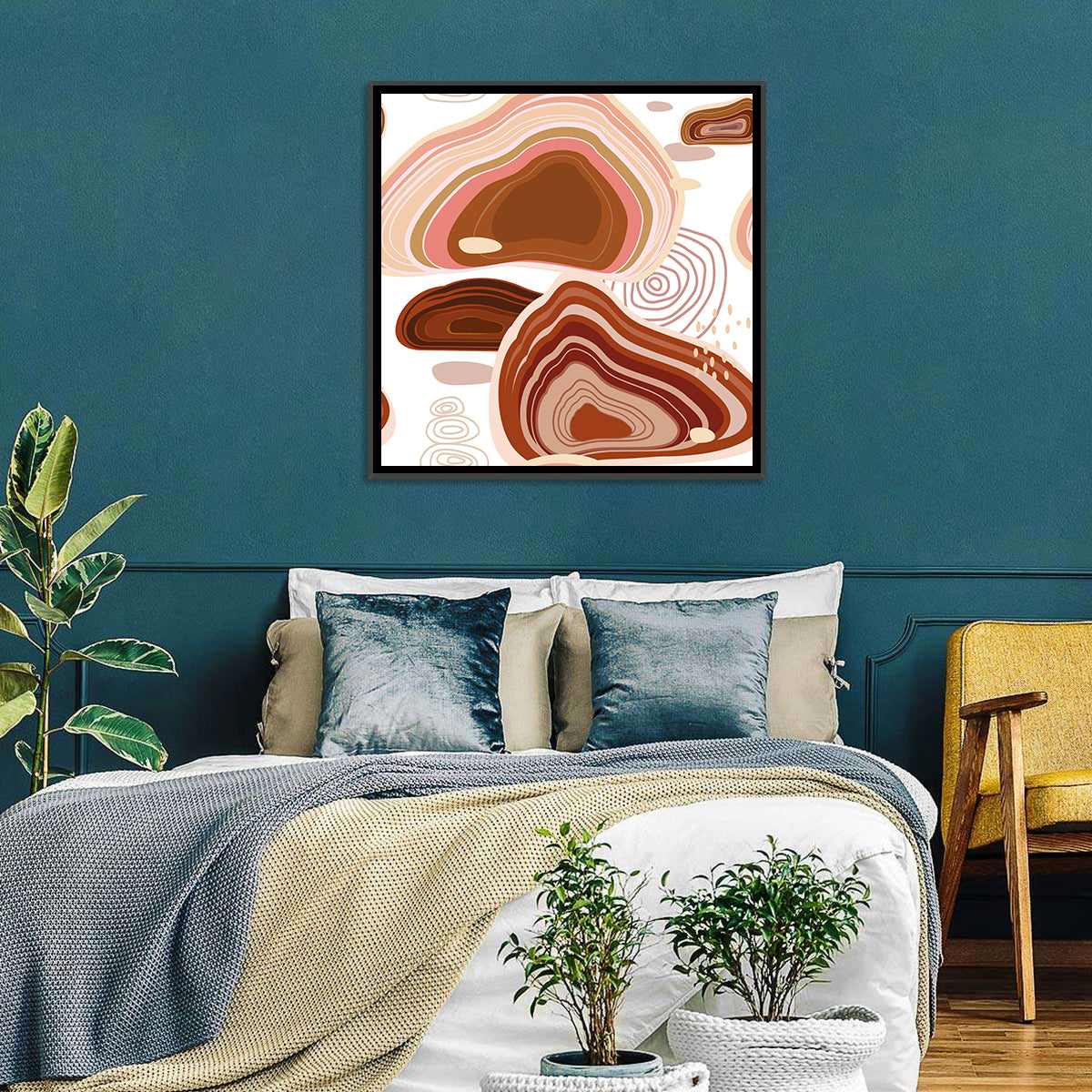 Precious Stones Abstract Wall Art