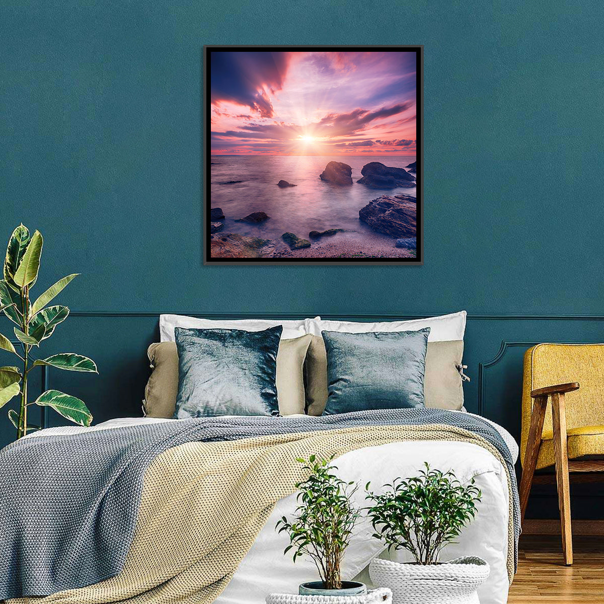 Ethereal Sea Sunrise Wall Art