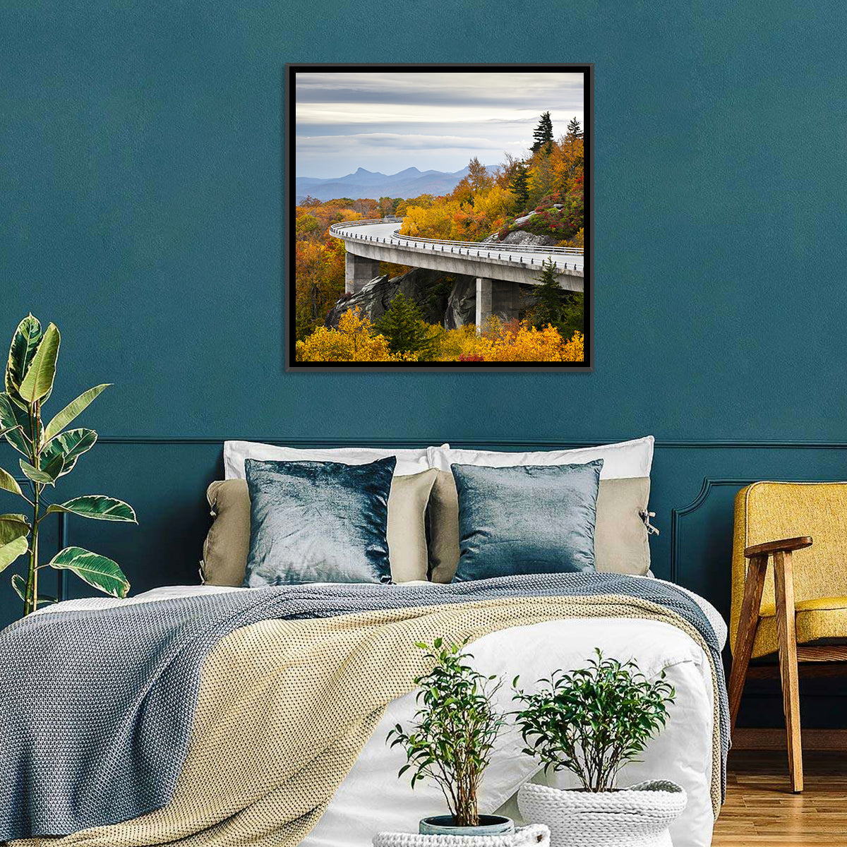 Linn Cove Viaduct at Grandfather Mountain Wall Art
