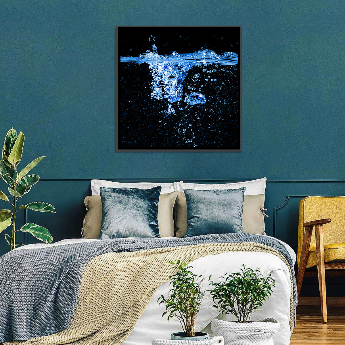 Underwater Bubble Motion Wall Art