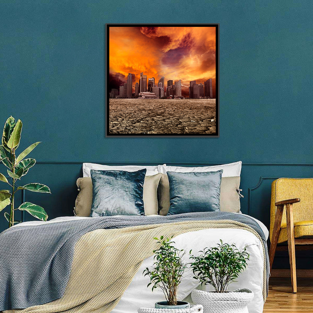 Desolate Singapore Skyline Wall Art