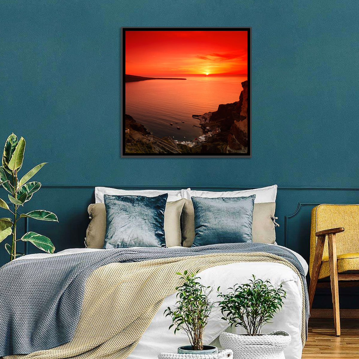Ammoudi Bay Sunset, Oia Wall Art