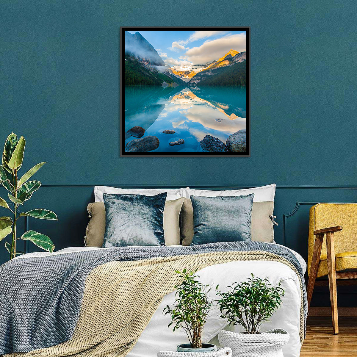 Lake Louise Sunrise Reflection Wall Art