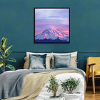 Mount Rainier Alpenglow with Lenticular Cloud Wall Art
