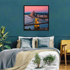 Budapest Chain Bridge at Twilight Wall Art