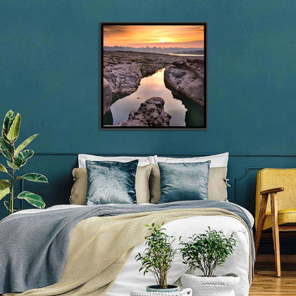 Sam Phan Bok Sunrise River Canyon Wall Art