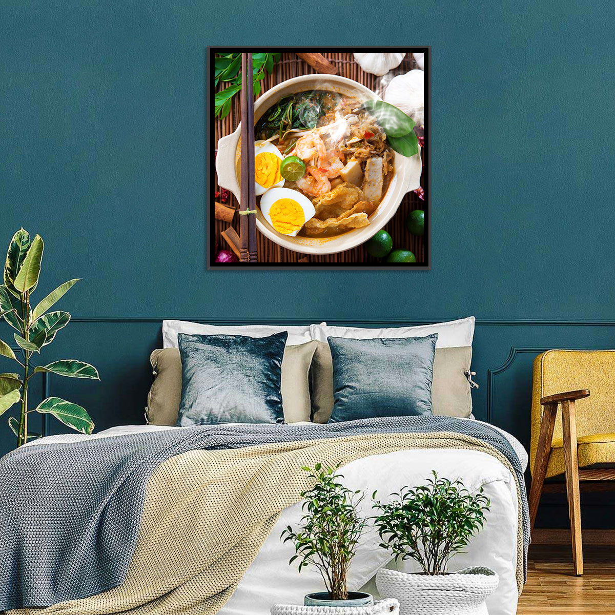 Malaysian Prawn Mee Bowl Wall Art