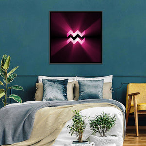 Aquarius Symbol Wall Art