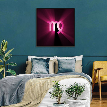 Radiant Virgo Symbol Wall Art