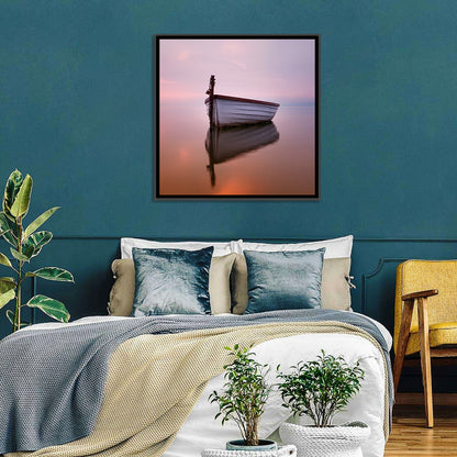 Pastel Boat Reflection Wall Art