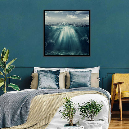 Split-level Underwater Ocean View Wall Art