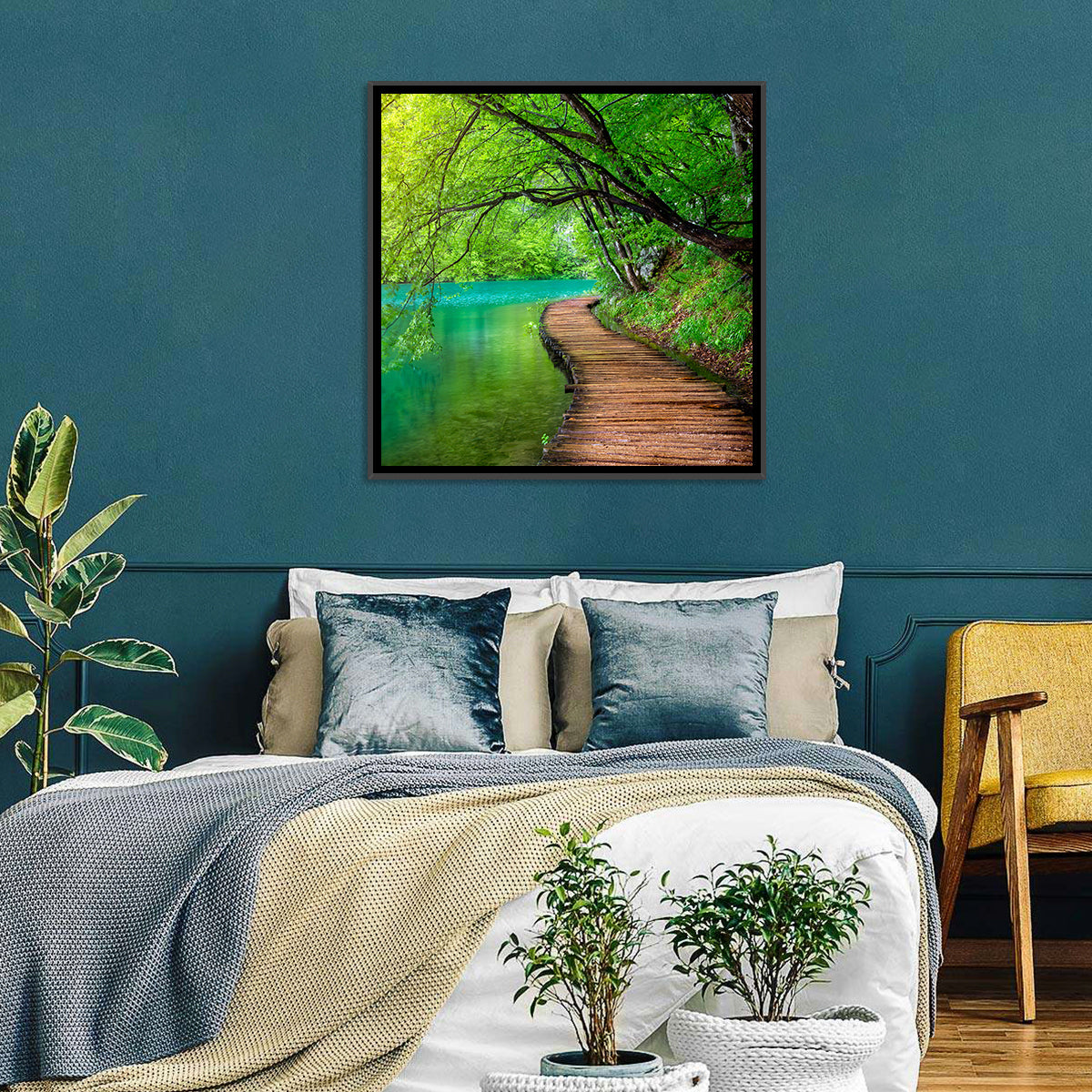 Plitvice Lakes Boardwalk Wall Art