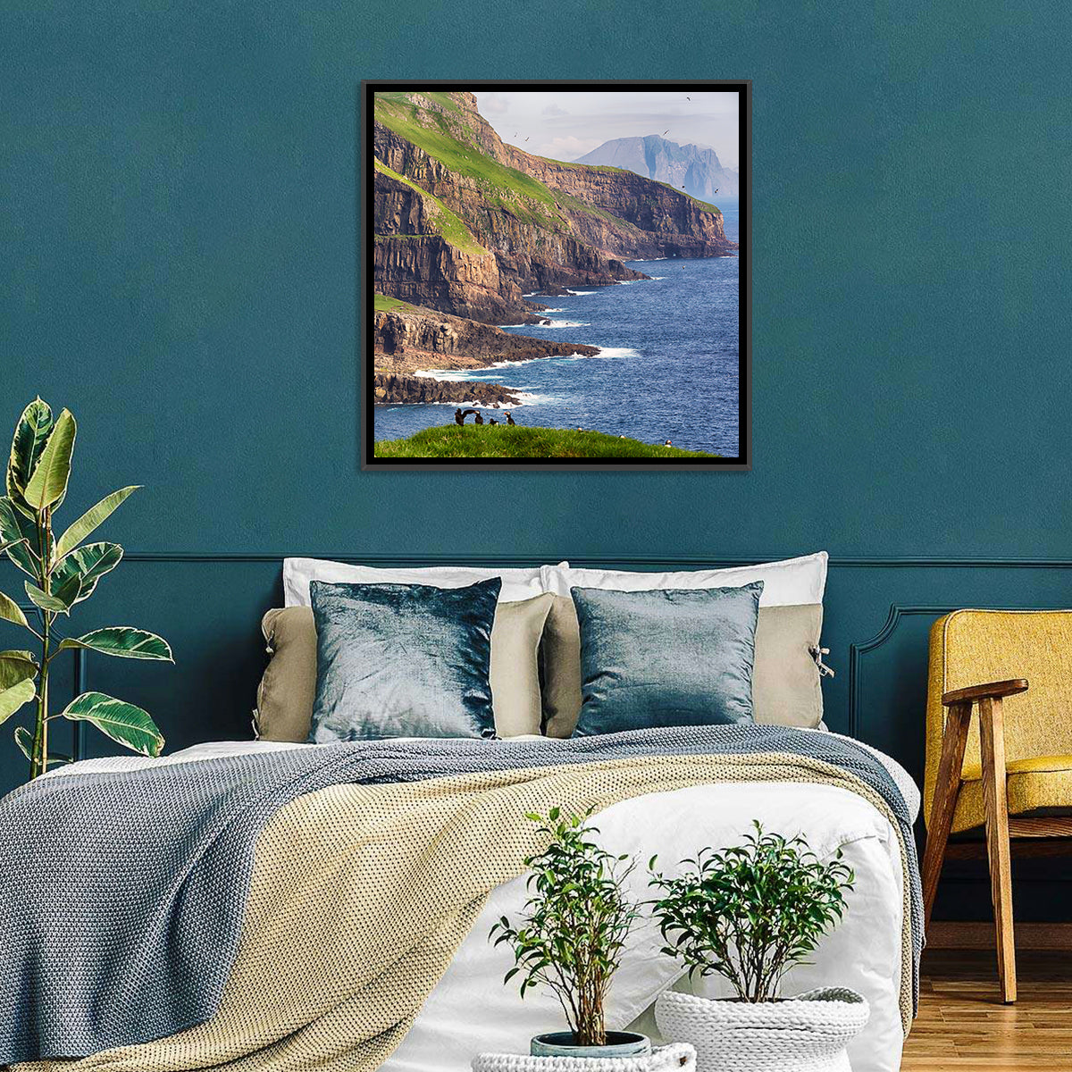 Mykines Cliffs, Faroe Islands Wall Art