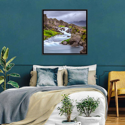 Öxarárfoss Stream, Þingvellir Wall Art