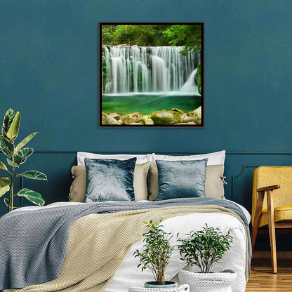 Emerald Lake Waterfall Wall Art