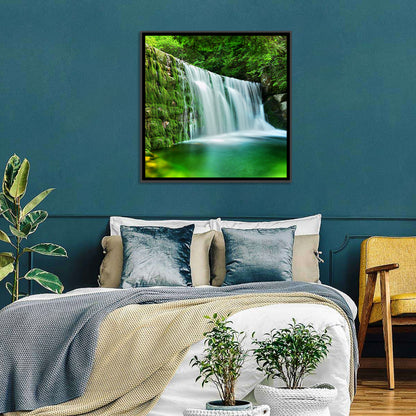 Waterfall in Emerald Lake Wall Art