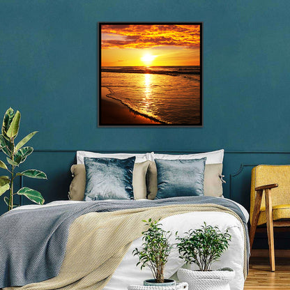 Golden Thai Beach Sunset Wall Art