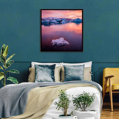 Jökulsárlón Dusk Lagoon Wall Art