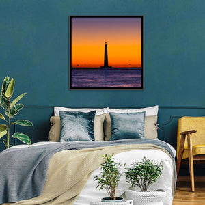 Lighthouse Sunset Wall Art