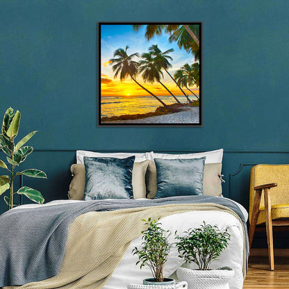 Palm Island Sunset Wall Art