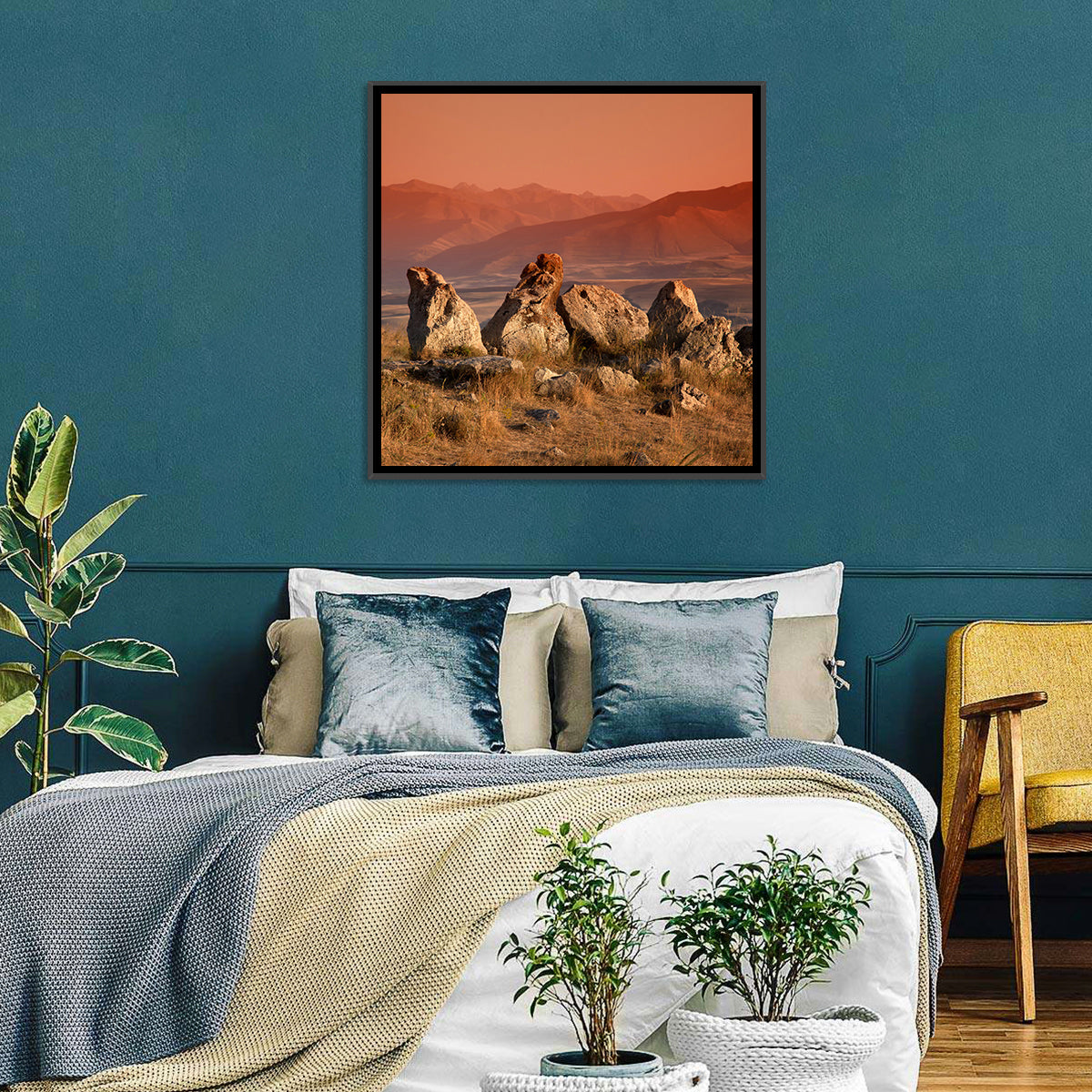 Karahunj Rocky Ridge at Sunset Wall Art