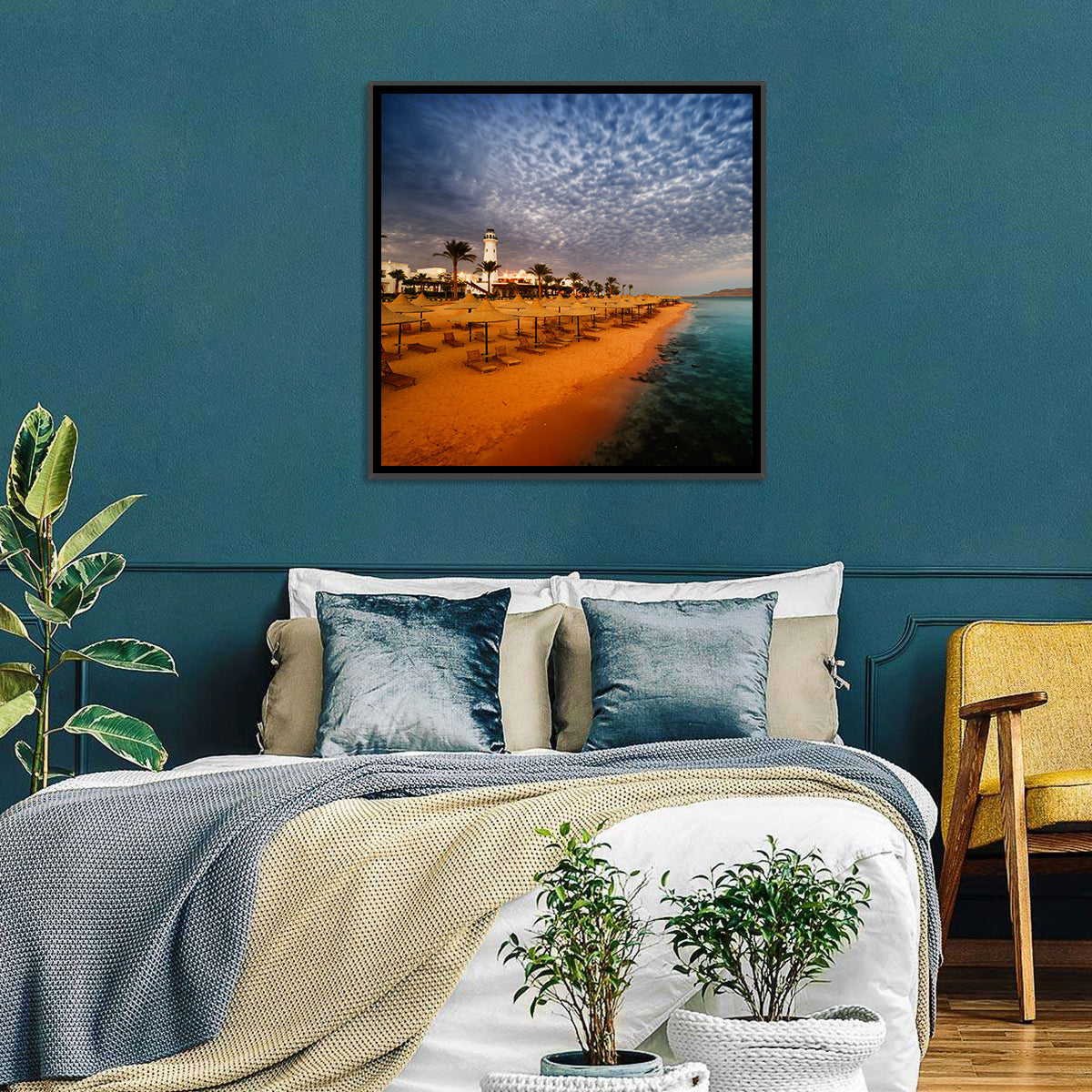 Sharm El Sheikh Beach at Dusk Wall Art