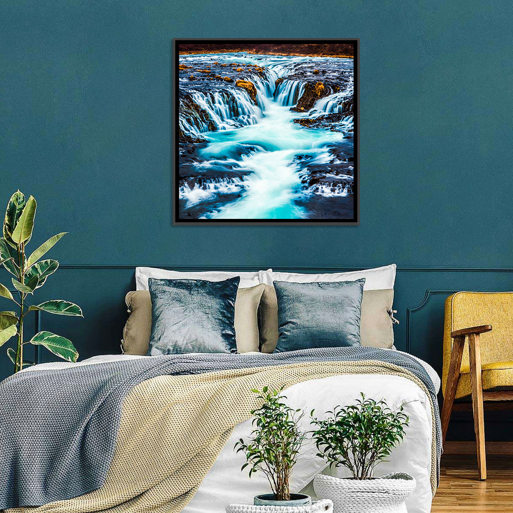 Bruarfoss Multi Tier Waterfall Wall Art