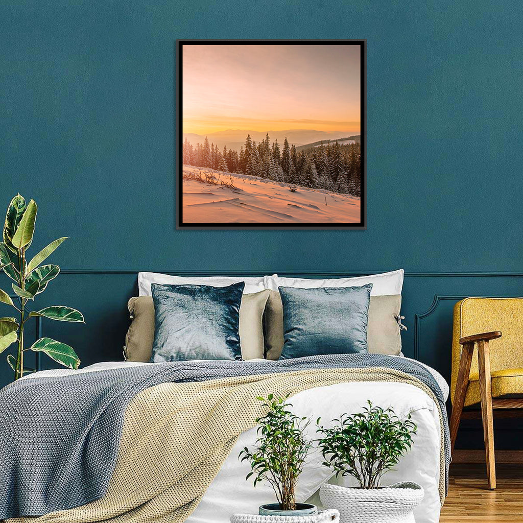 Hoverla Snowfield at Sunset Wall Art