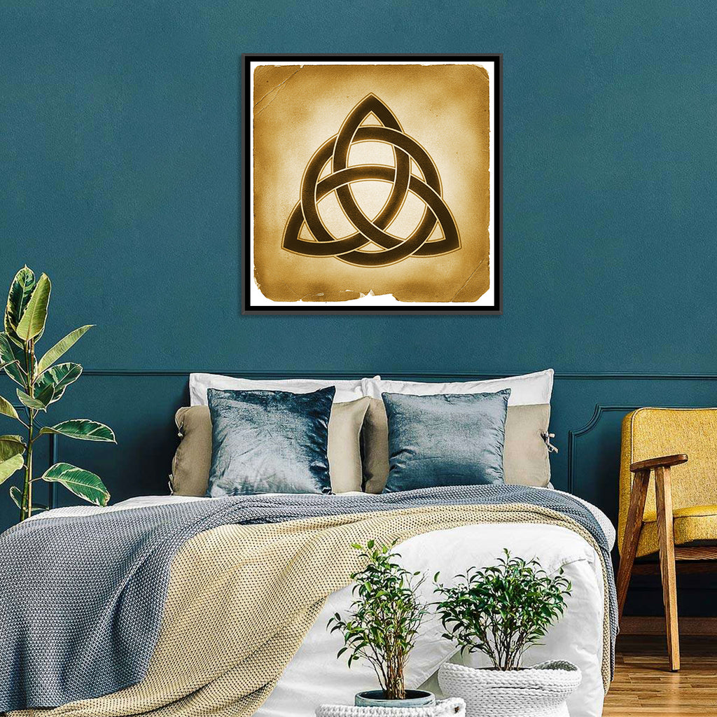 Embossed Trinity Knot Symbol Wall Art