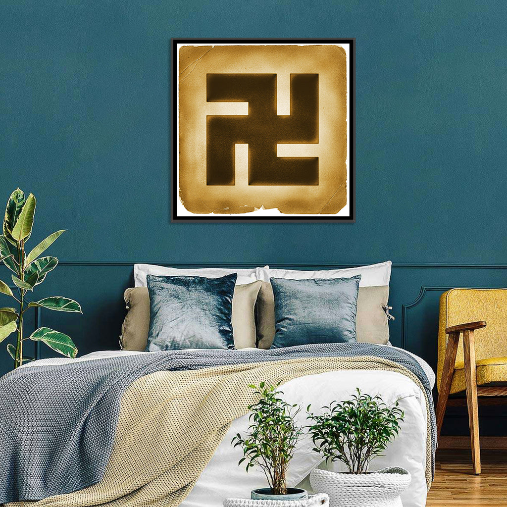 Buddhist Swastika Emblem Wall Art