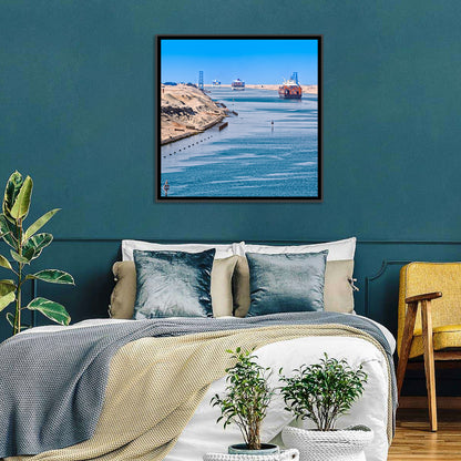 Suez Canal Container Ships Wall Art
