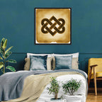 Gold Celtic Heart Knot Wall Art