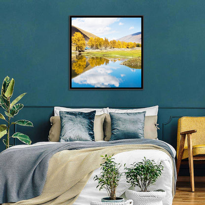 Chanxi Autumn Reflection Road Wall Art