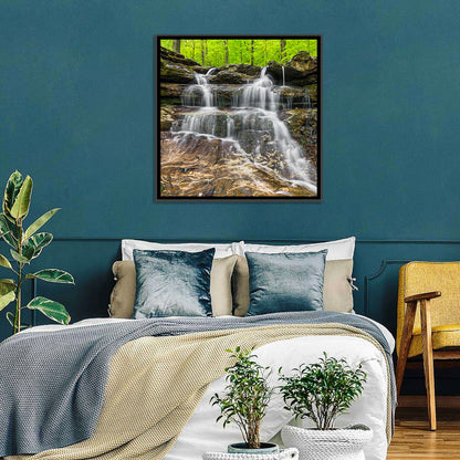 Mossy Ledge Waterfall Wall Art