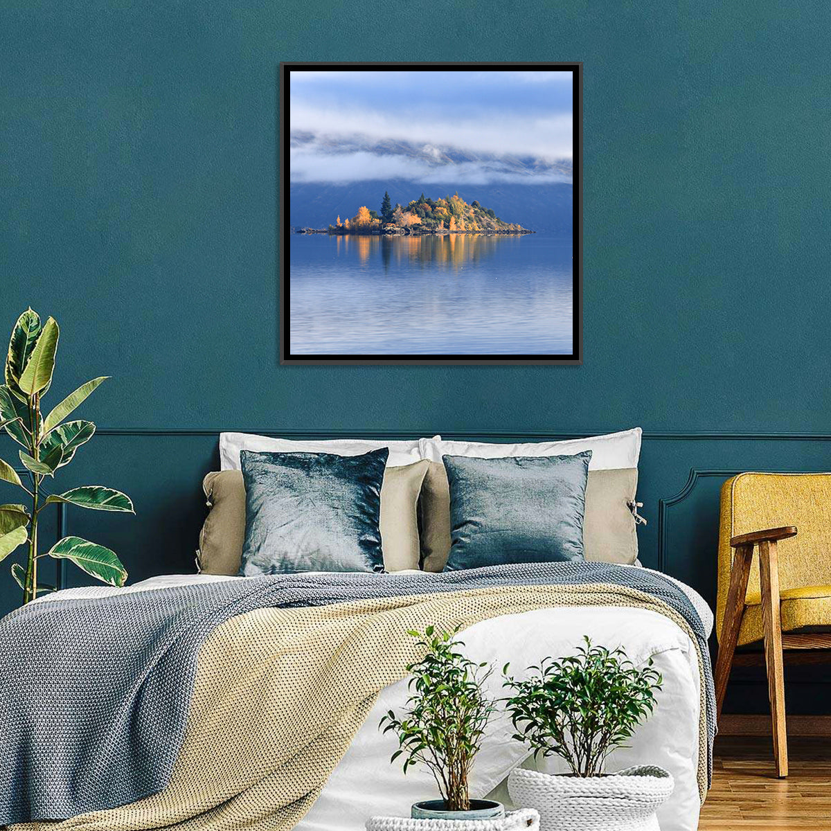 Misty Lake Wanaka Wall Art