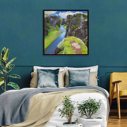 Neverland Cliffs, Fjaðrárgljúfur Canyon Wall Art