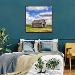 Old Shed in Farm Field Wall Art