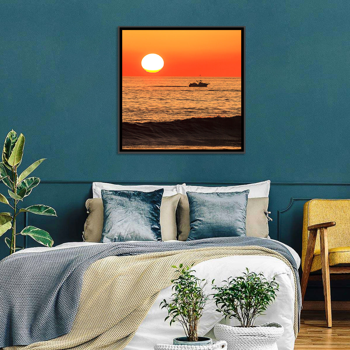 Oceanside Beach California Sunset Wall Art