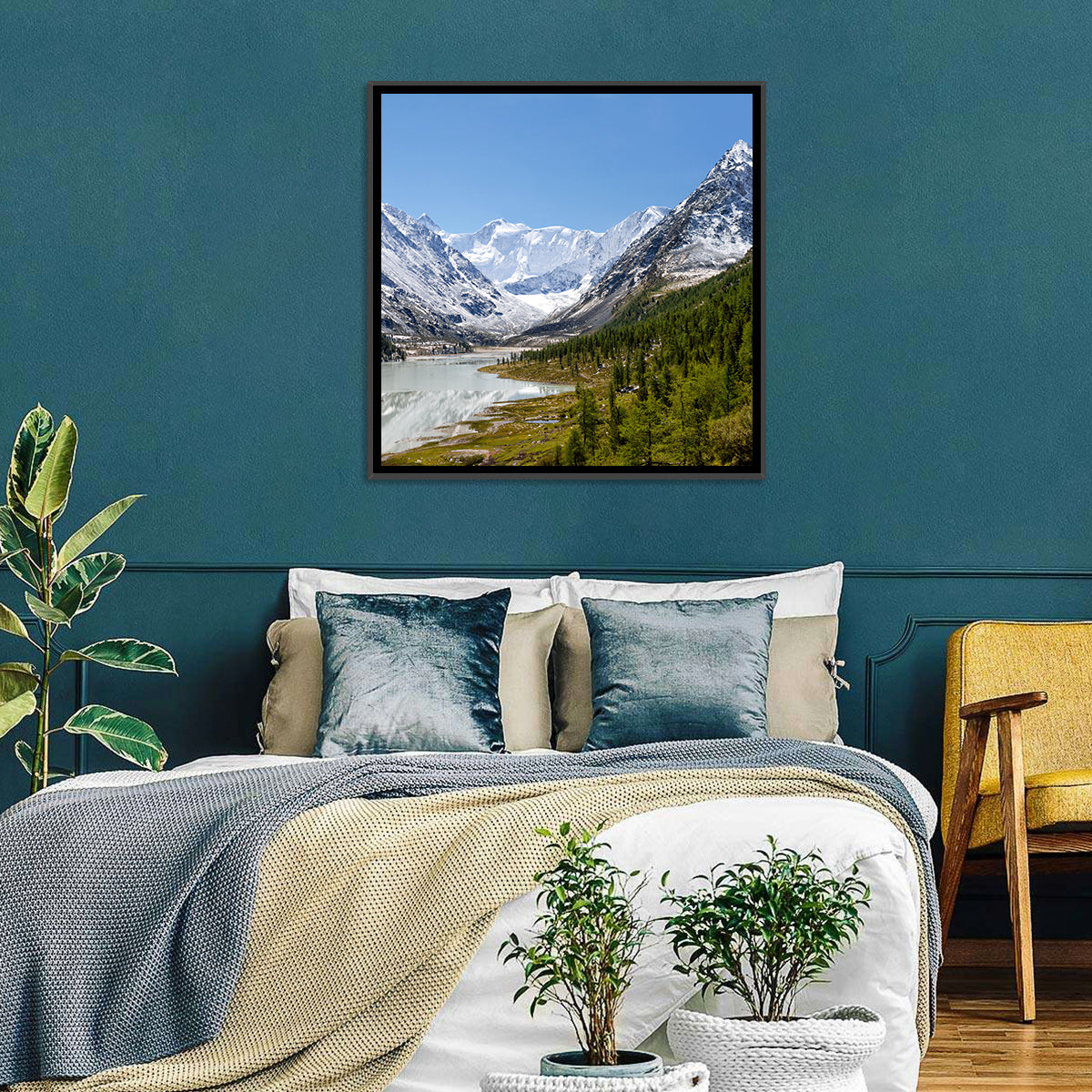 Akkem Lake Reflection Wall Art