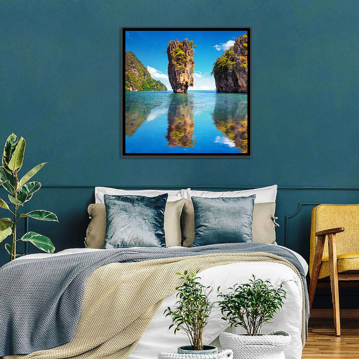 Ko Tapu Limestone Stack, Phang Nga Wall Art