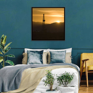 Drilling Rig Sunrise Wall Art