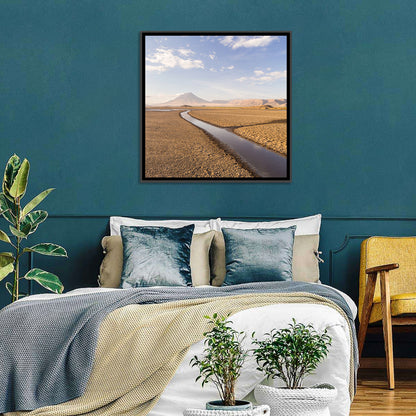 Lake Natron with Ol Doinyo Lengai Wall Art