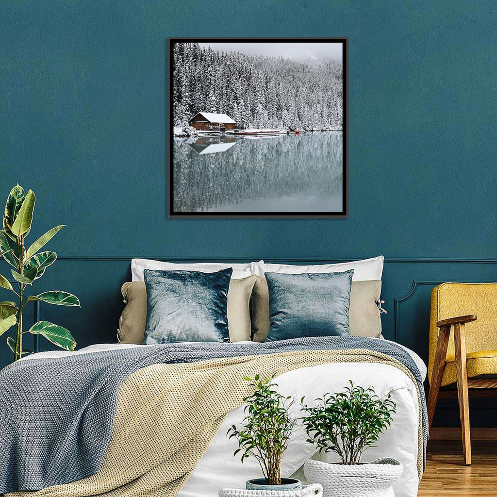 Lake Louise Winter Reflection Wall Art