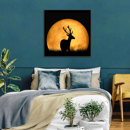 Deer & Moon Wall Art